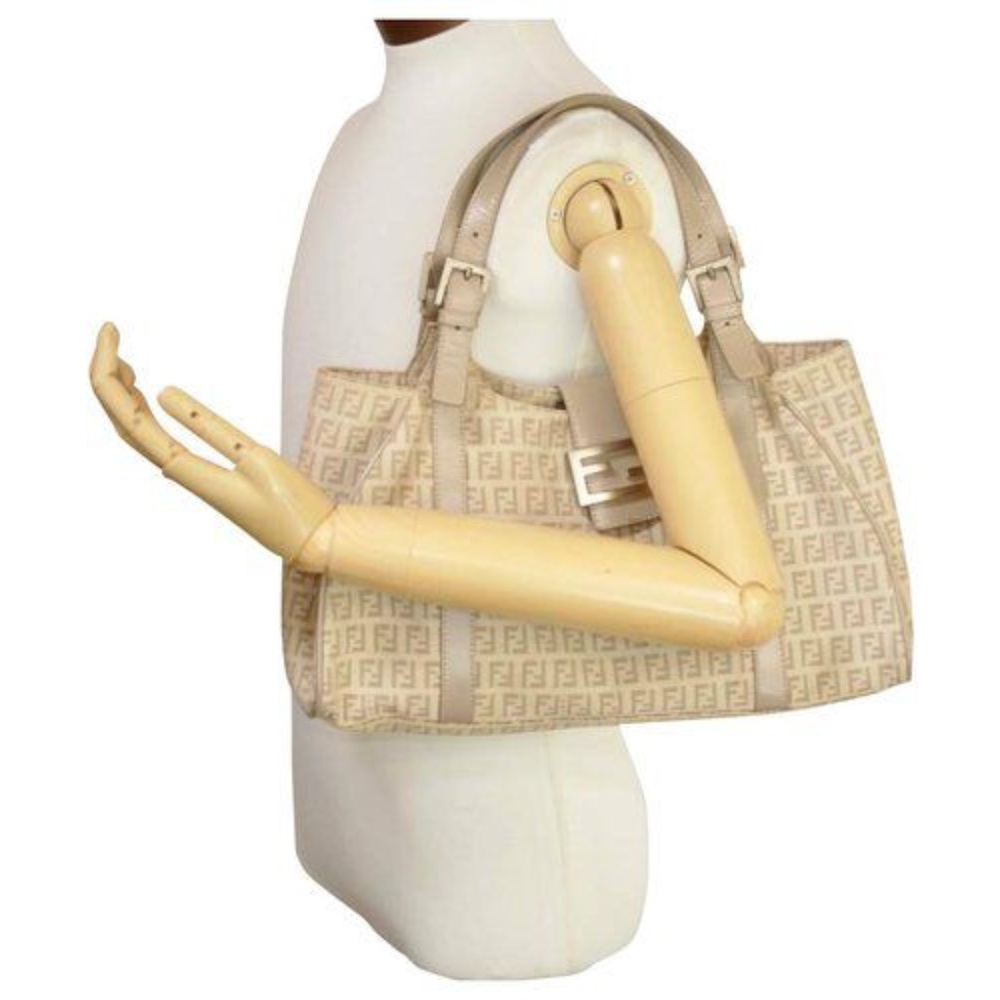 Authentic Fendi Zucca Shoulder Bag Brown/Beige - Picture 6 of 14